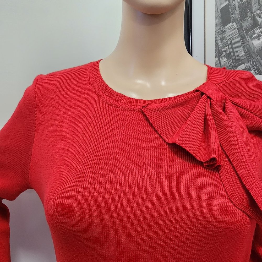 Elegant Eliza J Red Knit Dress